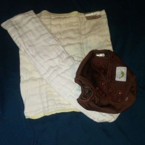 Cloth diaper any size with prefolds